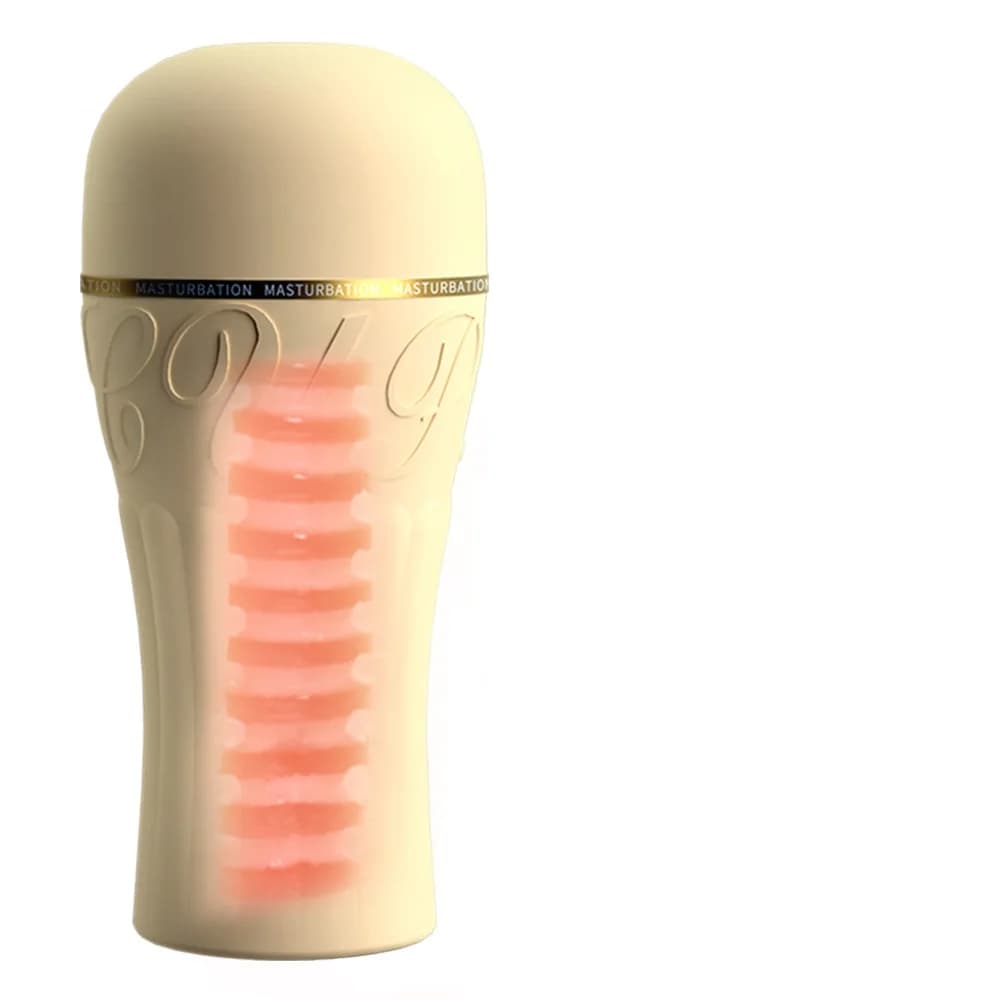 Masturbatore Maschile a Forma di Vagina, Massaggiatore, Giocattolo Sessuale con Funzione di Suzione per Uomini, Giocattolo Orale per l'Erezione e la Stimolazione