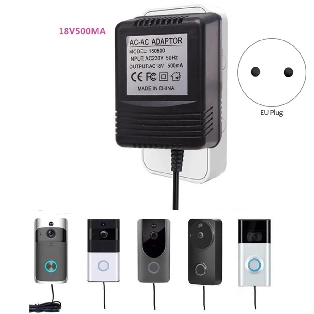 Adattatore di Alimentazione AC AEE6-18V Trasformatore Caricabatterie per Videocitofono Smart WiFi Campanello Video