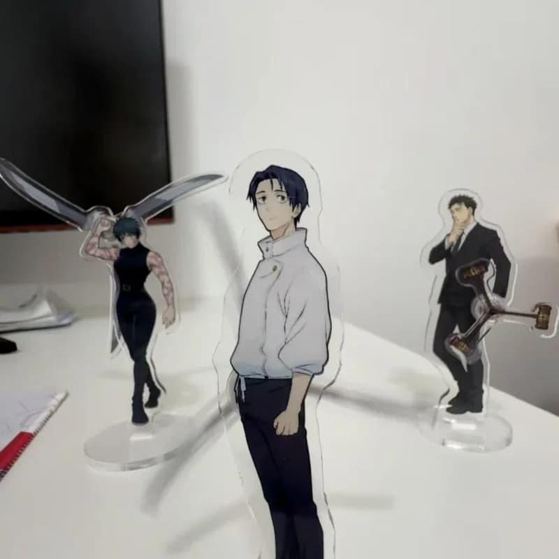 Anime Peripherals Yuta Okkotsu Rotating Figure Acrylic Stand Hiromi Higuruma Figurine Standing Plate Decoration Toys Gifts