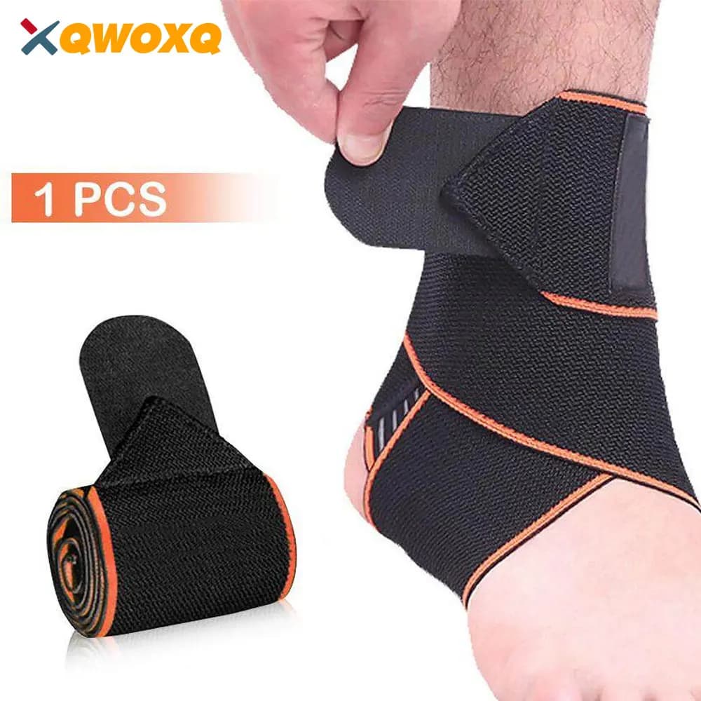 1 pz. Fasce per la tensione della caviglia sportiva professionale, bende per i piedi, supporto elastico per la caviglia, protezione per palestre sportive, fitness, corsa