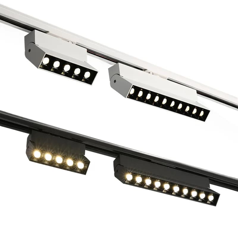 10W 20W 30W 40W LED Track Light LED lampada da soffitto dimmerabile AC85-265V LED Linear Light proiettore Rail lampade per negozi di negozi di casa