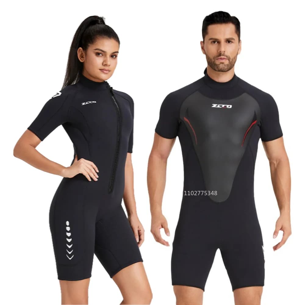 ZCCO Men's / Women's Surf Mute, 3mm Neoprene, with Front Hinge, for Diving, Snorkeling, Swimming and Surfing