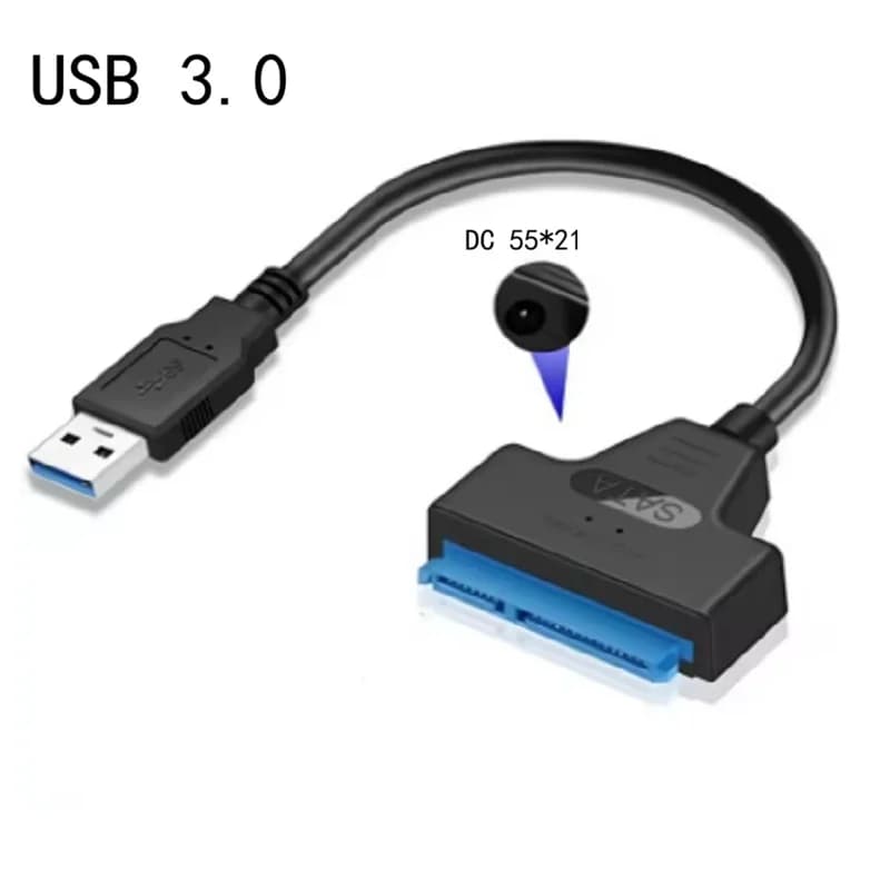 Cavo USB 3.0 Tipo C a SATA fino a 6 Gbps per HDD/SSD esterno da 2,5 pollici, adattatore SATA 3 a 22 pin, cavo da SATA a USB 3.0