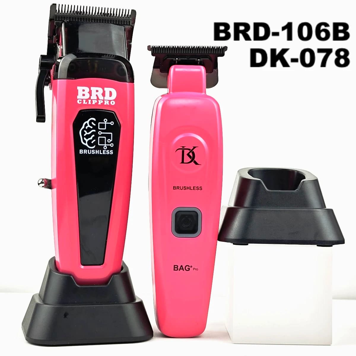 BRDCLIP 106B DK078 Professional haircut with brushless motor 7500 rpm 7200 rpm Electric battery trimmer Ultra slim mobile blade