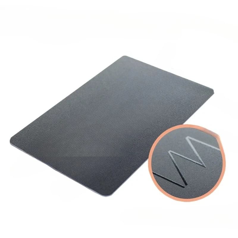 JC Custom - Biglietto da Visita NFC Personalizzato Senza Contatto, in Metallo, con Chip IC, in Acciaio Inossidabile Nero, con Codice QR e Stampa Smart NFC