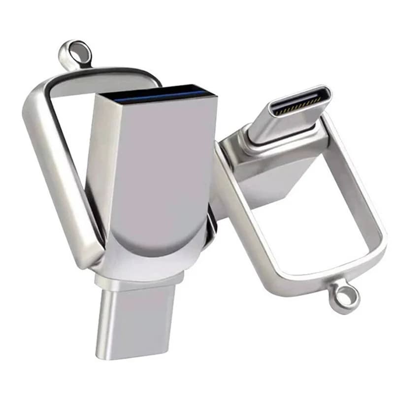 MINI TIPO C 2in1 chiavetta USB 128GB 64GB 32GB metallo ad alta velocità Pen drive smart phone Car TV chiavetta USB 4GB 8GB regalo creativo