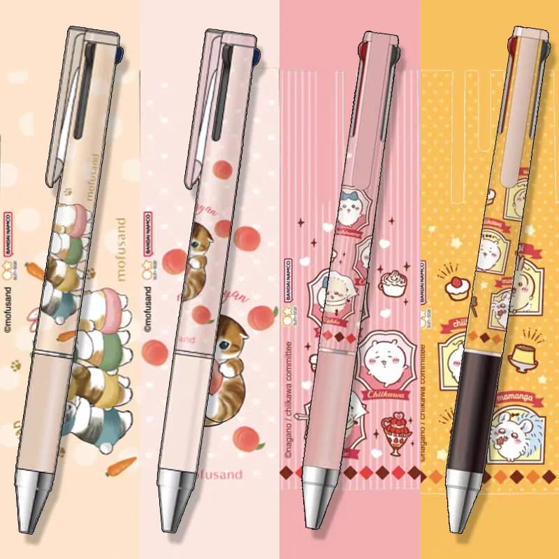 1 pz. Penna Gel Modulare 3 Colori 0.4 mm Edizione Limitata Cartoon Pilot Carino, Penna Multifunzione Juice Up, Cancelleria Giapponese