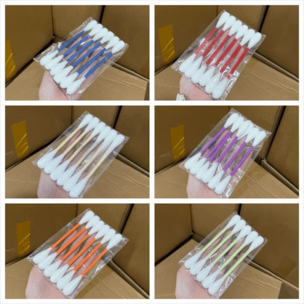 6Pcs Oversized Cotton Swab Cat Durable Anti-Boredom Kitten Chew Soft Texture Lightweight Cat Accessories Dental Cleaning