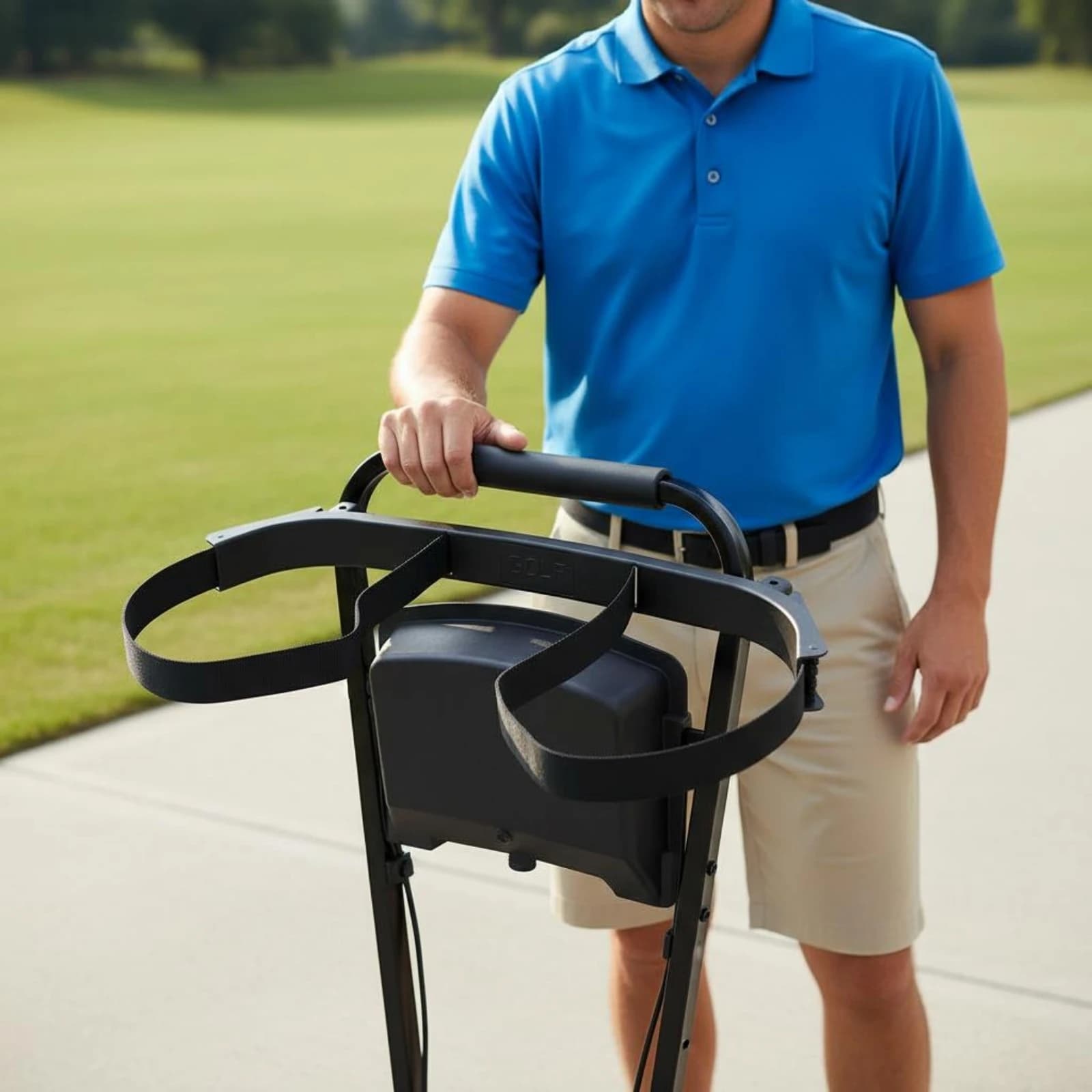 Fixation Facile Golf Cart Golf Bag Mount Practical Rack Trasero Vehicle Accessory for Organized Golf Outings