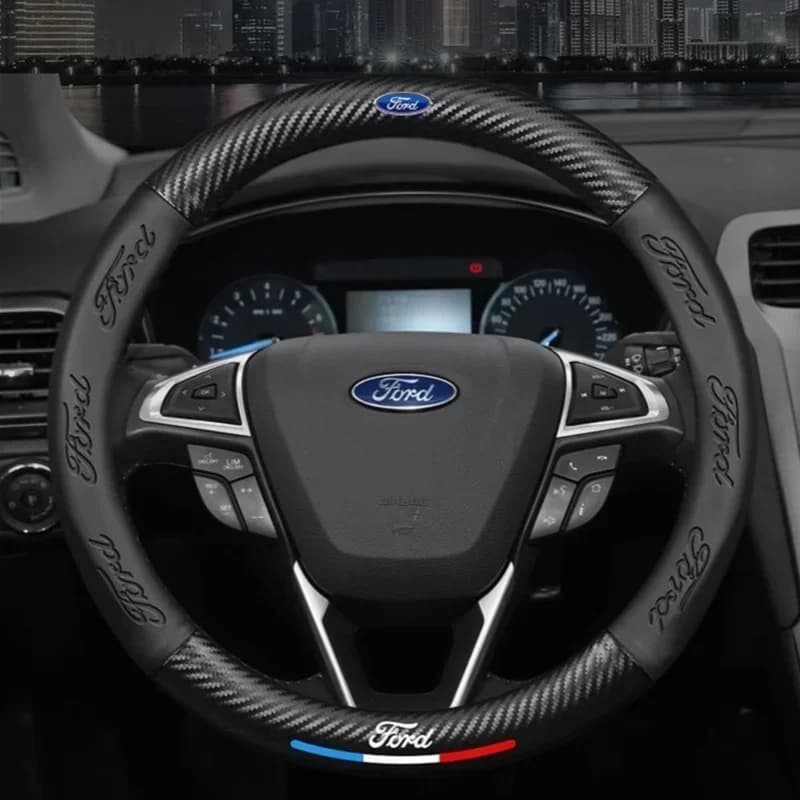 Leather cover for all seasons suitable for Ford Fiesta C-Max Kuga Ranger Raptor KA Fusion ST Transit Edge