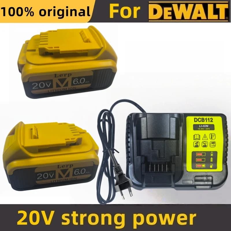 20V lithium-ion replacement battery suitable for Dewalt DCB200 DCB205 DCB206 durable power tool battery