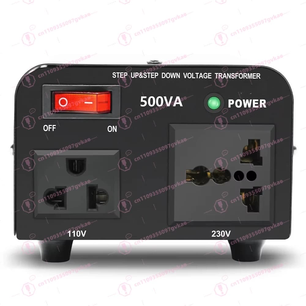Convertitore di Tensione Portatile Luyuan da 220V a 110V 500W, Adattatore da Viaggio per Dispositivi USA