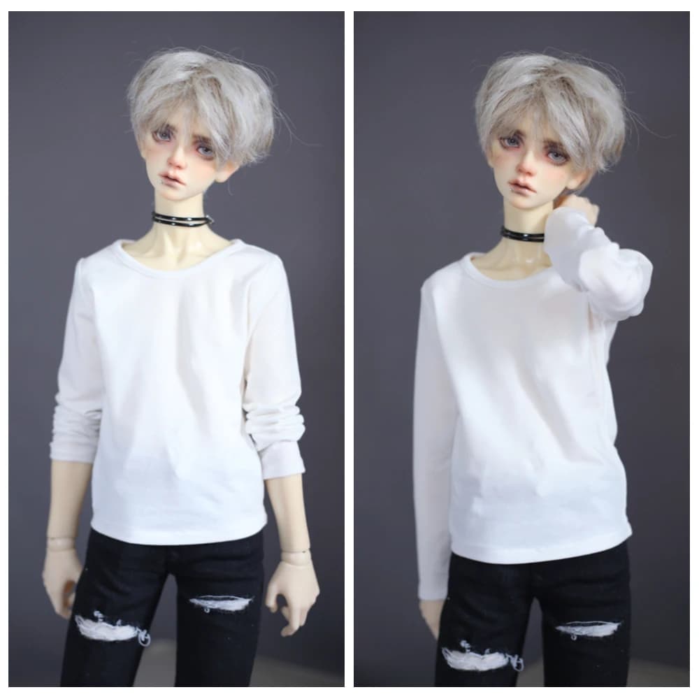 Accessori per bambole ID75 1/4 1/3 70cm SD13 SD17 SD10 Ragazza Ragazzo Uomo Donna MSD BJD T-shirt per bambole Vestiti top White Bears43