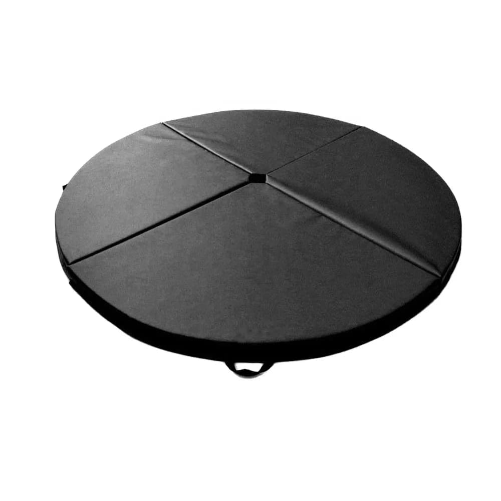 Crash floor soft foam mat with custom portable dance pole for yoga with handles