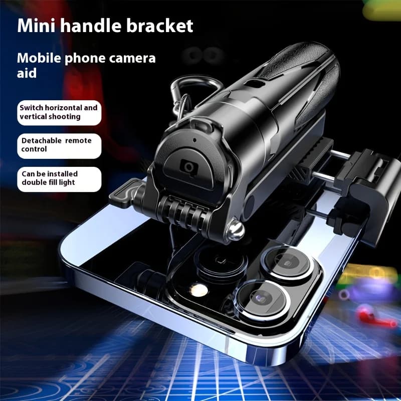 Treppiede per selfie stick wireless con treppiede estensibile remoto Bluetooth leggero per telefono cellulare iPhone Tiktok Streaming live