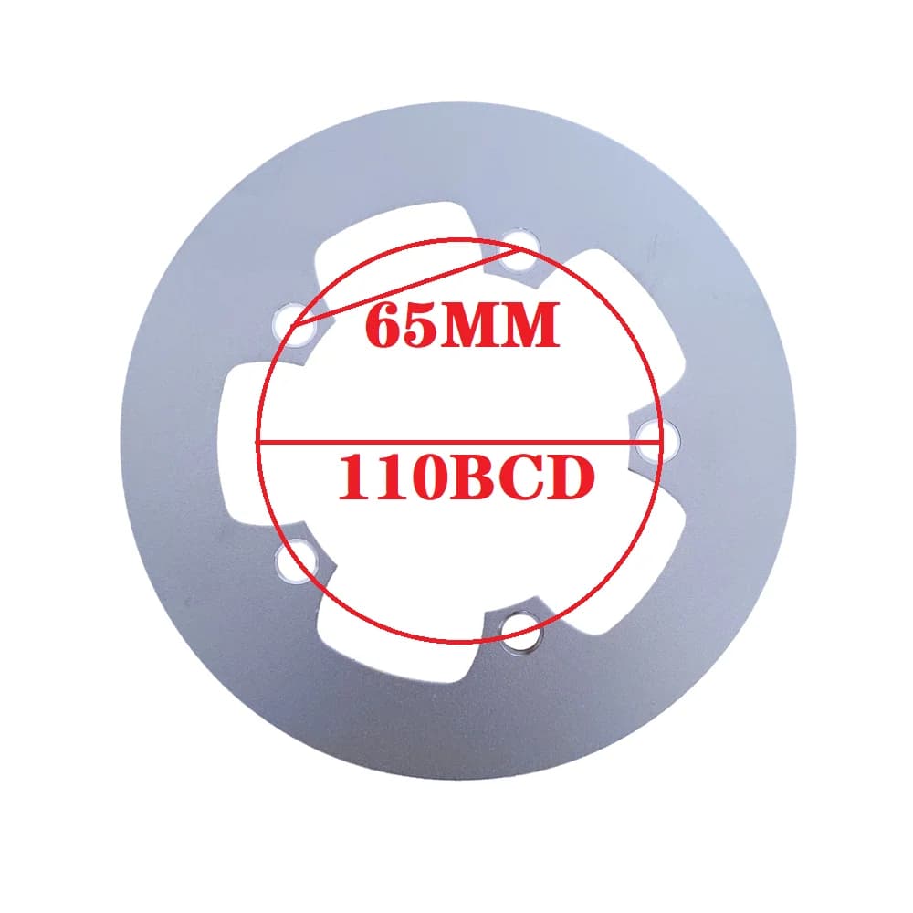 TRUYOU 110BCD Proteggi la copertura Argento 34T 36T 39T 42T Ruota a catena in alluminio Supporto per bicicletta da strada Protezione per corona per bici pieghevole