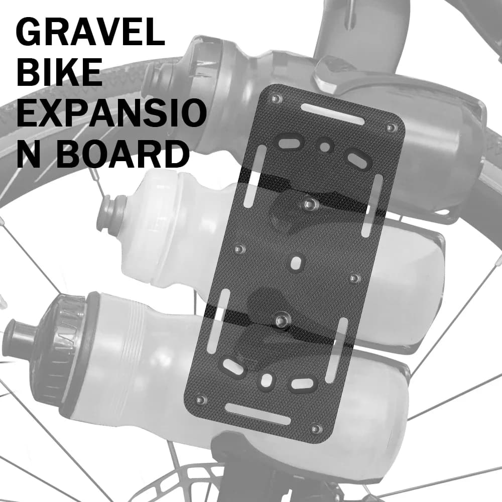 Supporto per scheda di espansione forcella anteriore per bici da strada Portapacchi per bicicletta Portapacchi per carico per fuga di ghiaia