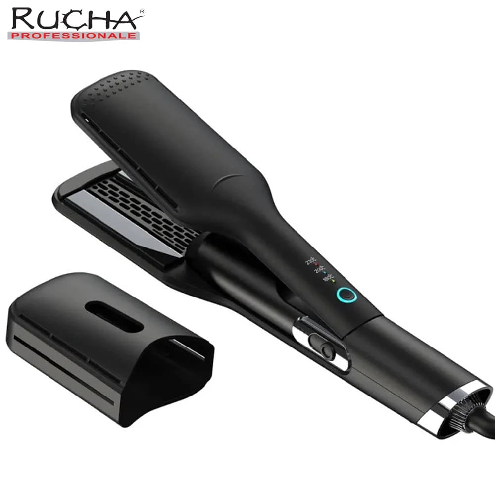 Piastra per capelli professionale con piastra per capelli ionica ad aria calda piastra per capelli con piastra di rivestimento in ceramica da 230 °C