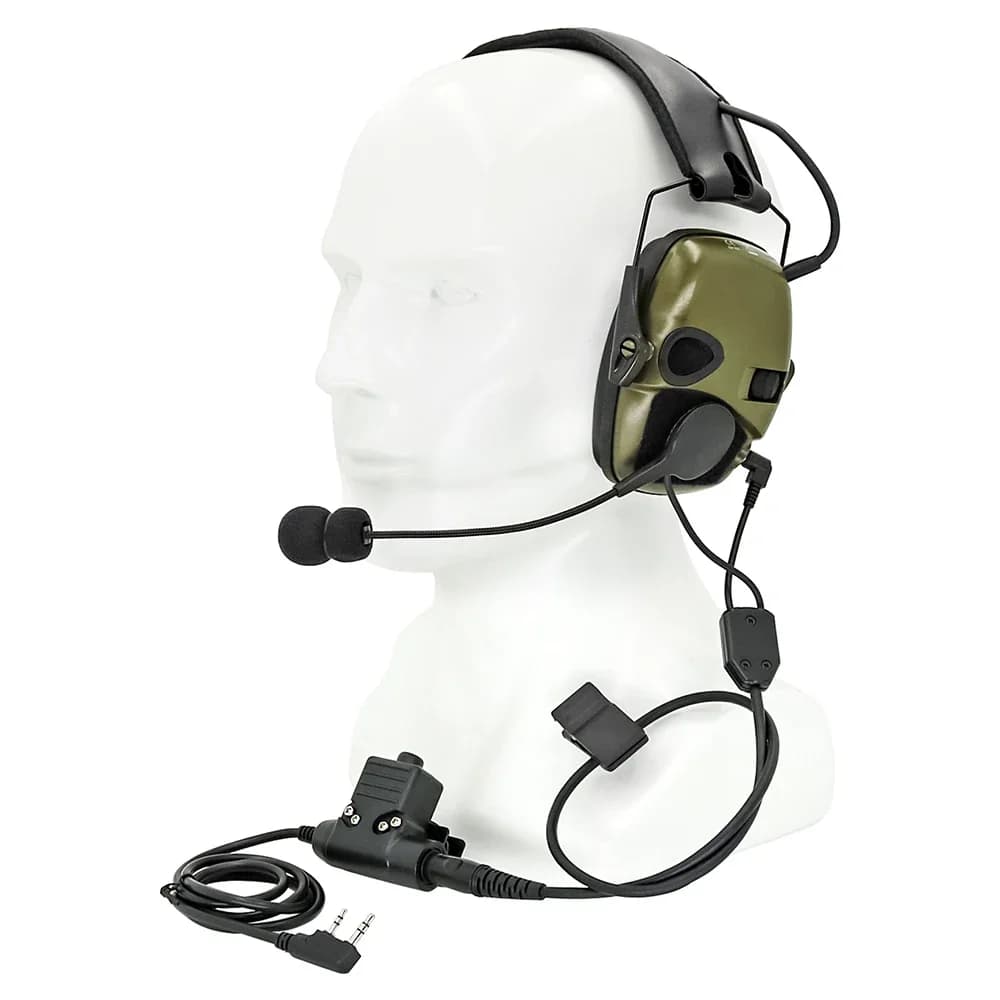 Walkie-talkie Cuffia Tattico Elettronico Tiro Paraorecchie Outdoo Anti-rumore Amplificazione Caccia Protezione dell'udito Auricolare