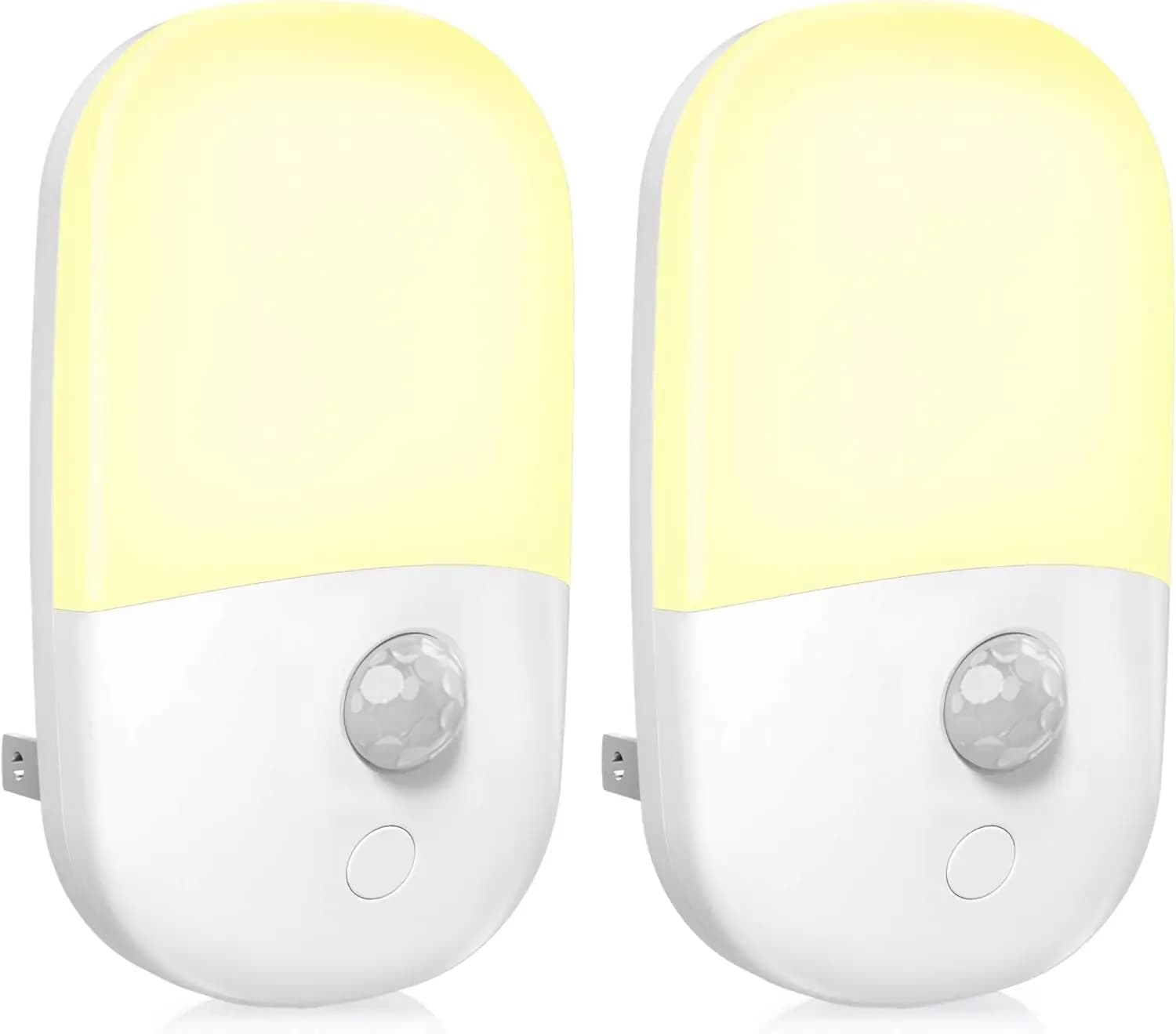 Luce notturna dimmerabile con sensore di movimento, LED morbido e caldo, dal tramonto all'alba, luminosità regolabile per camera da letto, bagno, confezione da 2