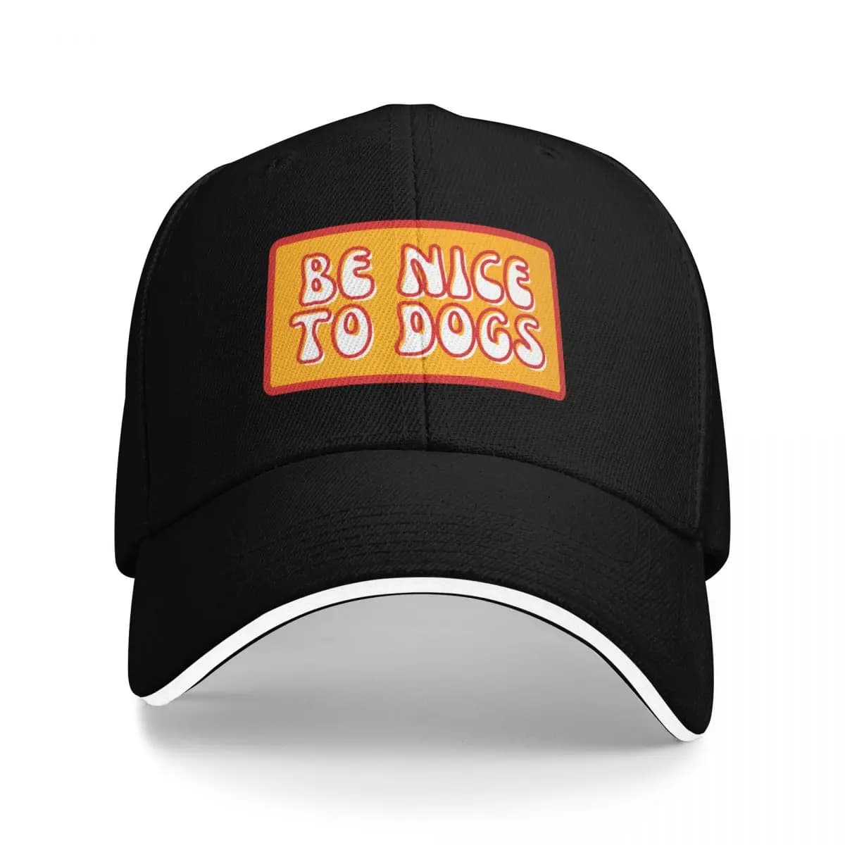 BE NICE TO DOGS Berretto da baseball Moda Spiaggia in schiuma Cappello da festa Cappello da cavallo Cappelli Uomo Donna
