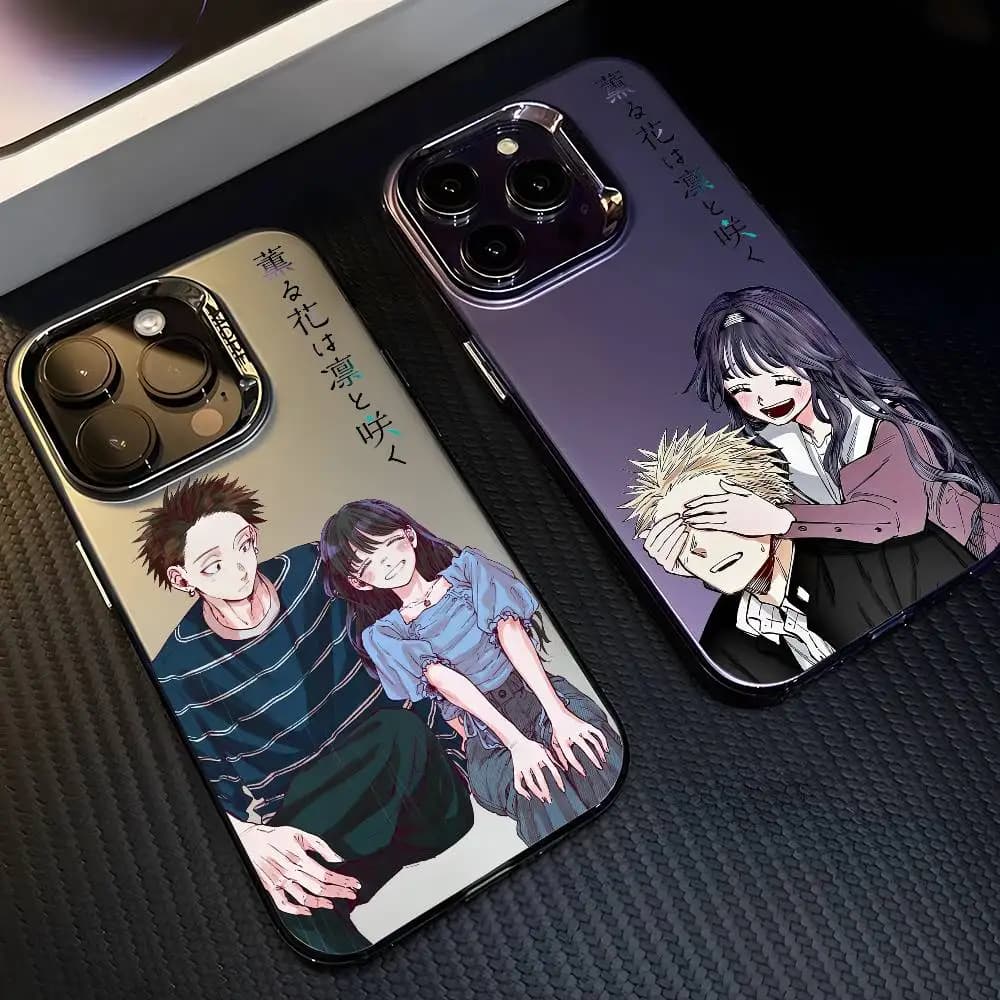 Fiore profumato Fiori D-dignity Custodia per telefono per IPhone 17 16 15 14 13 12 11 Pro Max Air Multicolor Opaco Metallico Aurora Funda