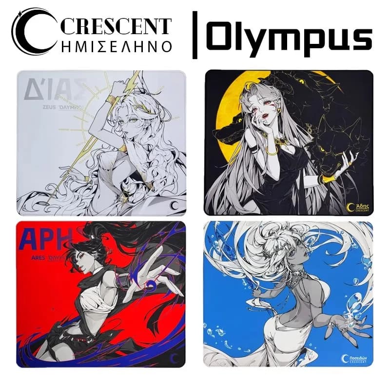 Crescent Olympus Mouse Pad 490x420mm Xsoft Fps Durezza Neutro Esports Gaming Mousepad Personalizzazione Pc Gamer Accessori Regali