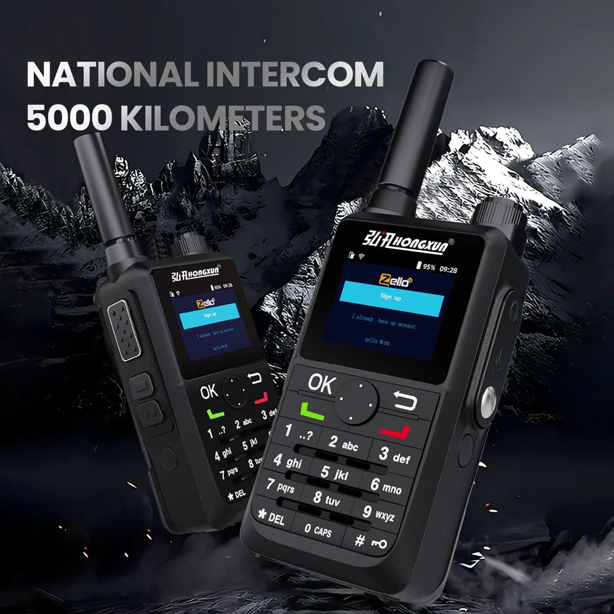 HX T88 Zello 5000 km Walkie-talkie 4G LTE POC Rete GPS Palmare FM bidirezionale modulato per radio Copertura globale Advantas
