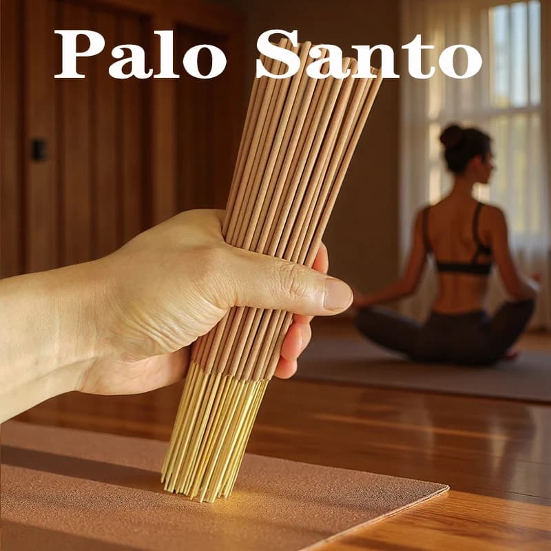 30/90 Pezzi Bastoncini di Incenso Naturale Palo Santo Premium, Legno Sacro Peruviano, Fragranza Ideale per Yoga, Meditazione e Purificazione