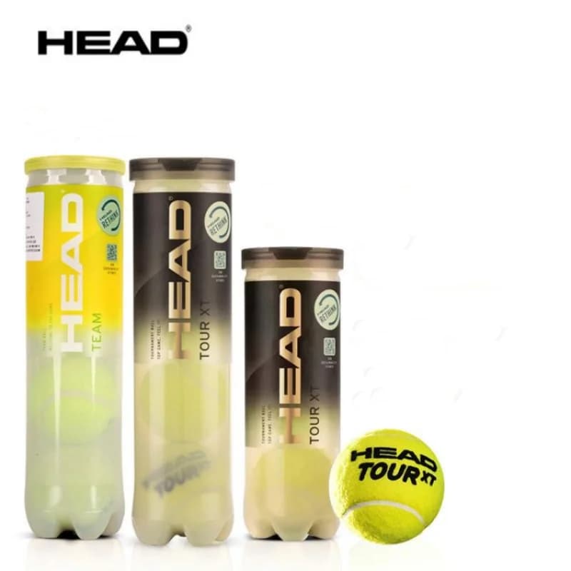 Pallone da tennis professionale HEAD originale 4B Team 3 Tour X Pallone da allenamento T 3B Pro Palline da partita Alta elasticità Resistente Durevole