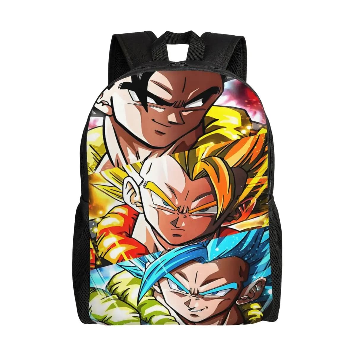 Zaino per laptop personalizzato con occhi di anime giapponesi V-Vegetaes, borsa alla moda per uomo e donna, per studenti universitari e scolastici, borsa classica