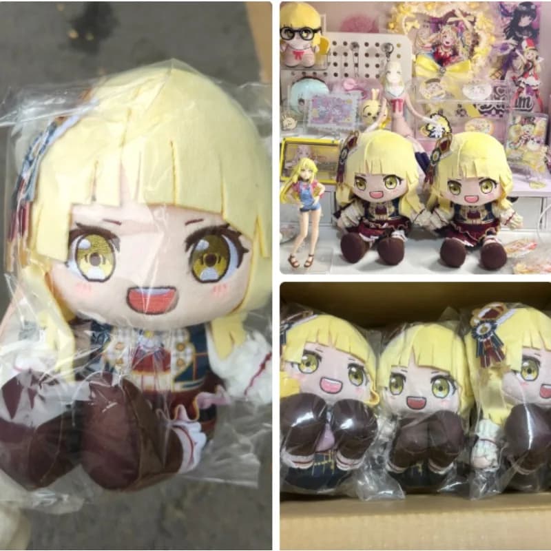 Anime Kokoro Tsurumaki Gioco BanG Dream! Peluche Hello, Happy, 20 cm, Morbido e Carino, per Cosplay e Travestimenti, da Collezione