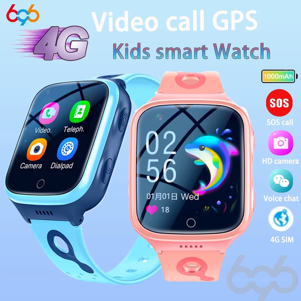 2025 Nuovo 4G Bambini Astuto Della Macchina Fotografica SOS Impermeabile GPS WIFI Videochiamata Monitor Tracker Posizione LBS Smartwatch Orologi Per Bambini