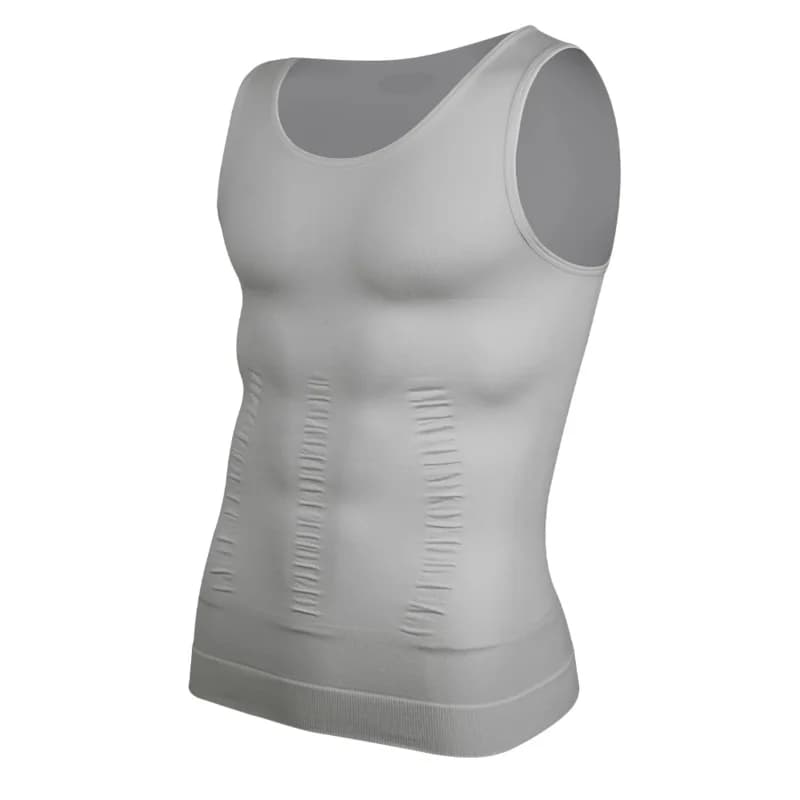 Maglietta a compressione da uomo per modellare il corpo, gilet dimagrante, intimo contenitivo per la pancia, canotta modellante