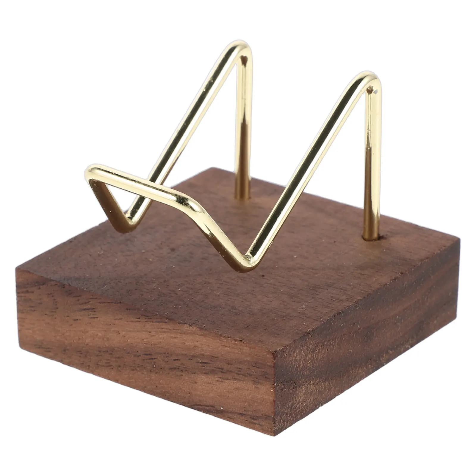 Wood Business Card Holder Desk Counter Elegant Small Name Card Stand Office Conference Table Desktop Display Organizer