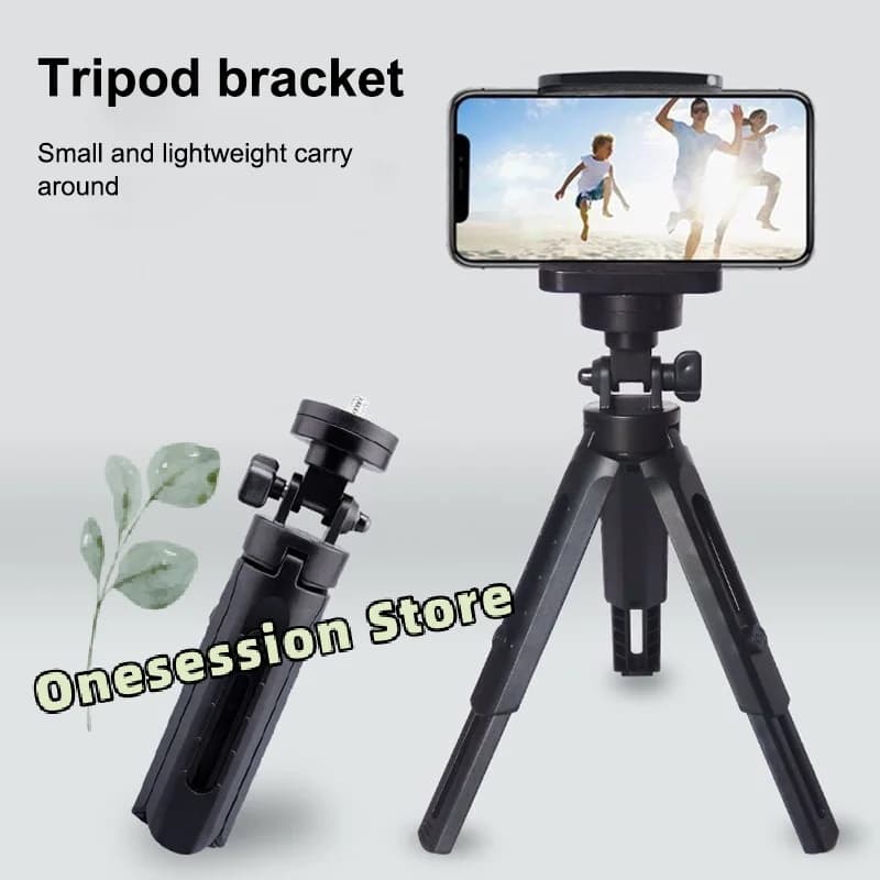 Mini treppiede per telefono da tavolo con selfie stick - Supporto portatile allungabile per streaming live, videochiamate e selfie a mani libere