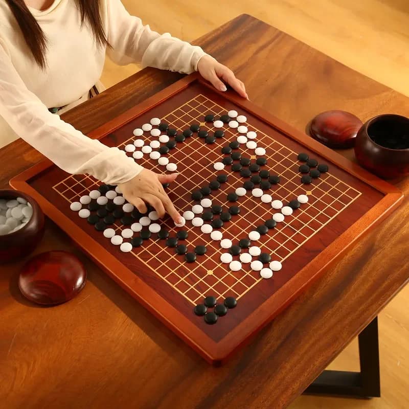 for Go Backgammon Chinese Chess Two in One High end Chessboard Adult Cloud Kiln Student Set