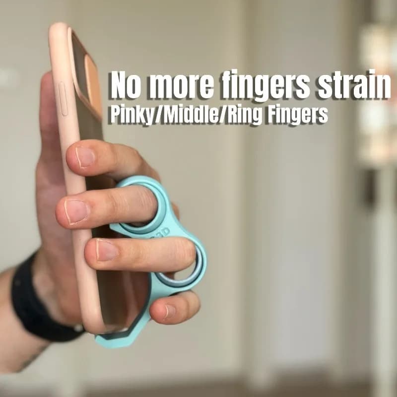 Ergonomic Phone Grip Holder Multifunctional Stress Relief Fidget Toy Reduce Finger Strain Smartphone Support