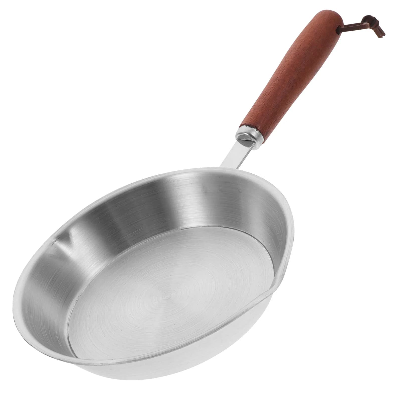 Stainless Steel Frying Pan Nonstick Flat Base Heat Resistant Egg Omelet Cooking Pan Kitchen Tool Egg Pans Nonstick