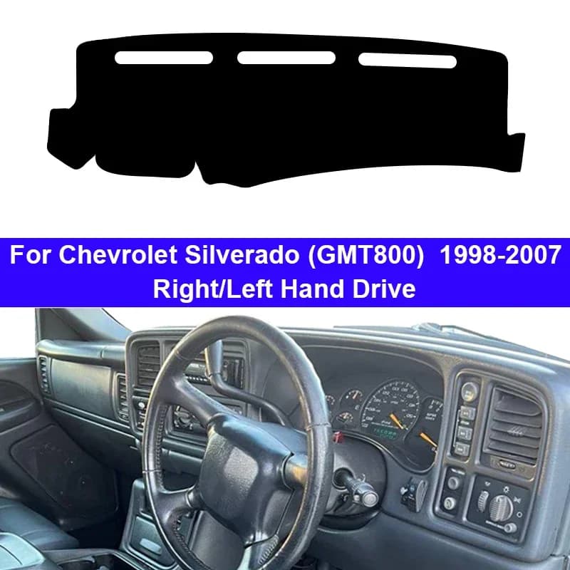 Per Chevrolet Silverado (GMT800) 1500 2500 3500 1998-2007 Auto Interno Cruscotto Copertura DashMat Tappeto Tappeto Anti-UV Parasole