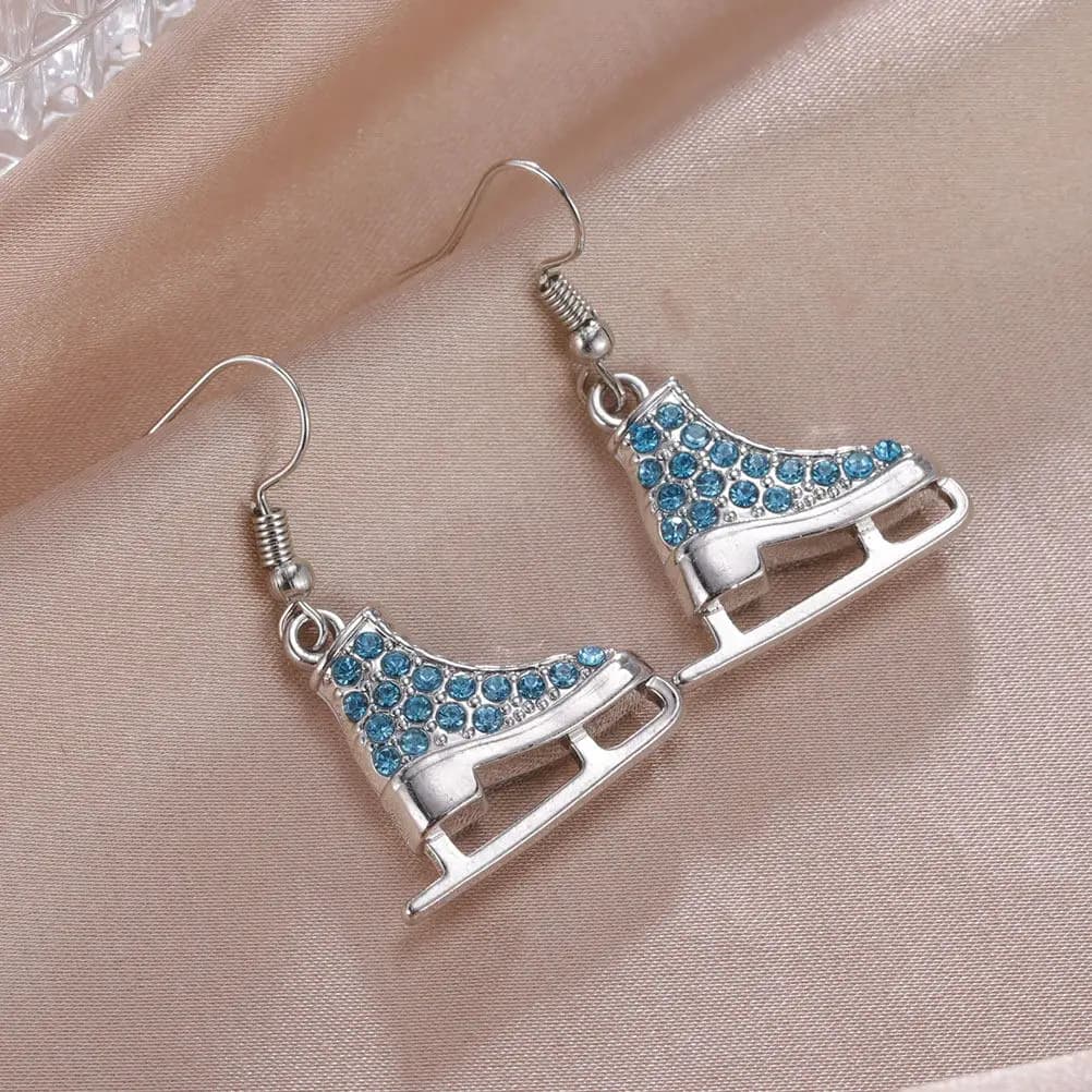 1 Paio di Orecchini Sportivi da Pattinaggio con Strass, Leggeri, Gioielli per Pattinaggio su Ghiaccio, Accessori Invernali da Donna per Feste e Matrimoni