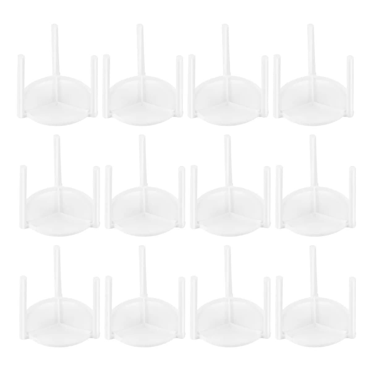 100 pezzi supporto per Pizza treppiede bianco supporto per Pizza da asporto piatto per Pizza Pizza Stack in plastica supporto per Pizza supporto per Pizza in Pp
