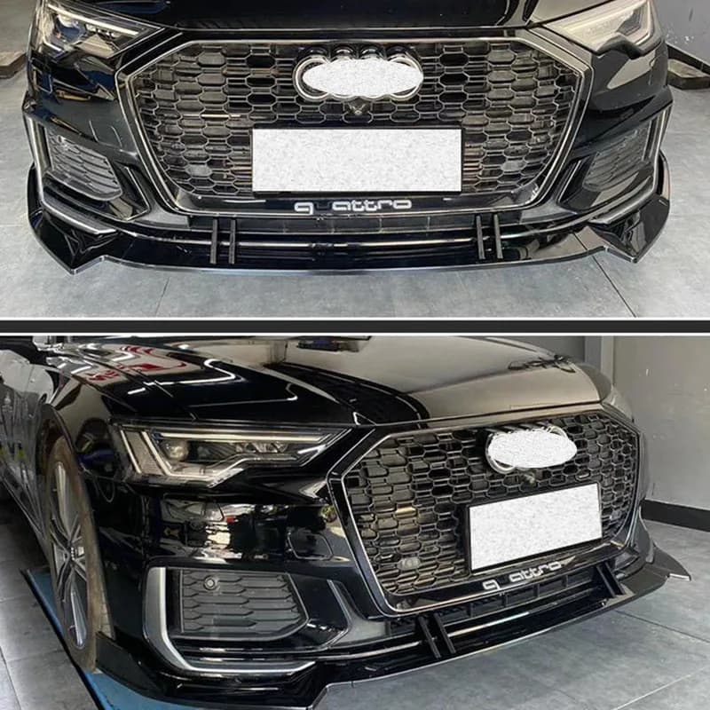 For 2019-20224 Year Audi A6 S6 C8 Berlin Front bumper Lip Splitter Spoiler Accessories Body Kit