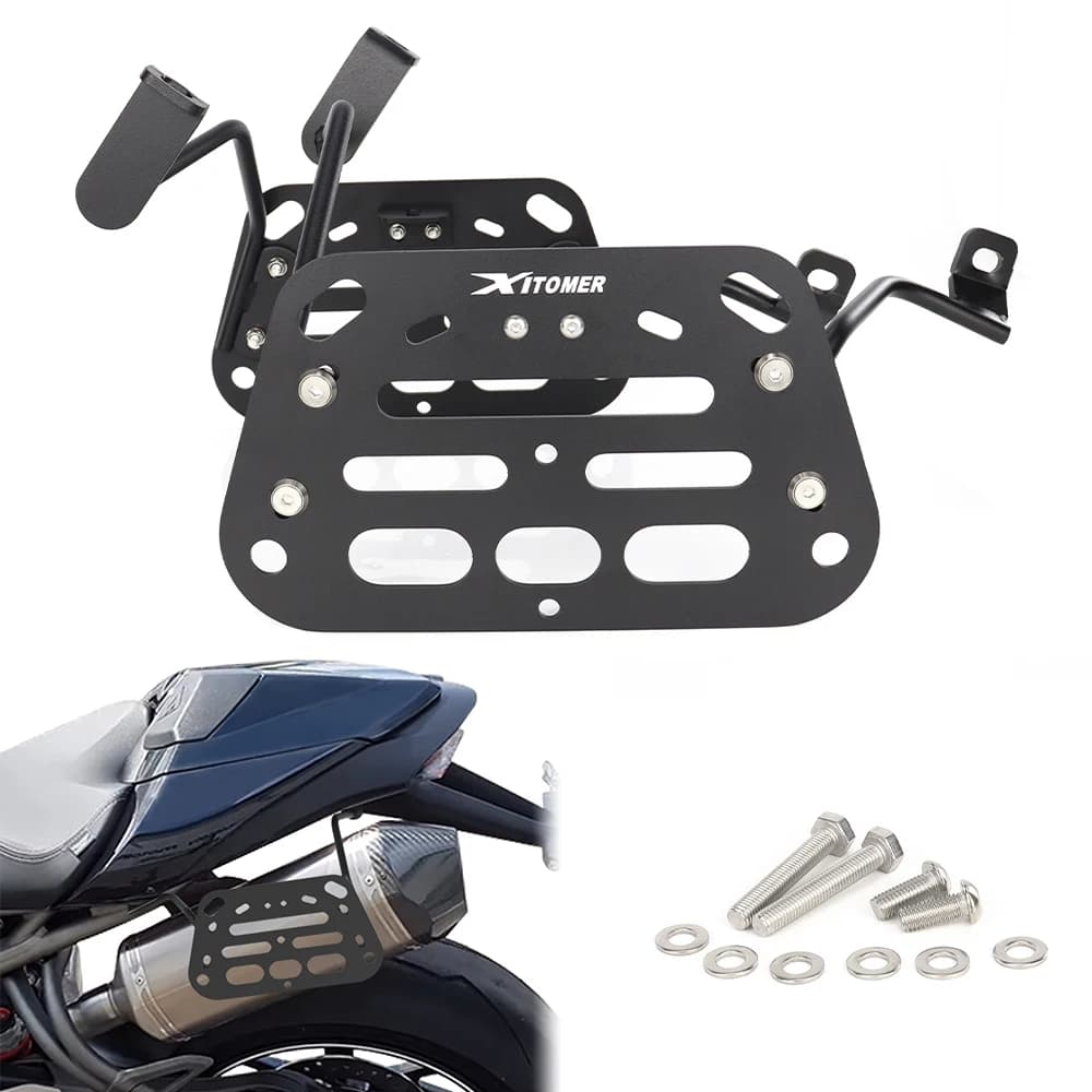 Per Triumph Speed Triple 1050 S/R 2016 2017 2018 2019 2020 Moto Bisaccia Barre di Supporto Staffe di Montaggio Laterale Portapacchi