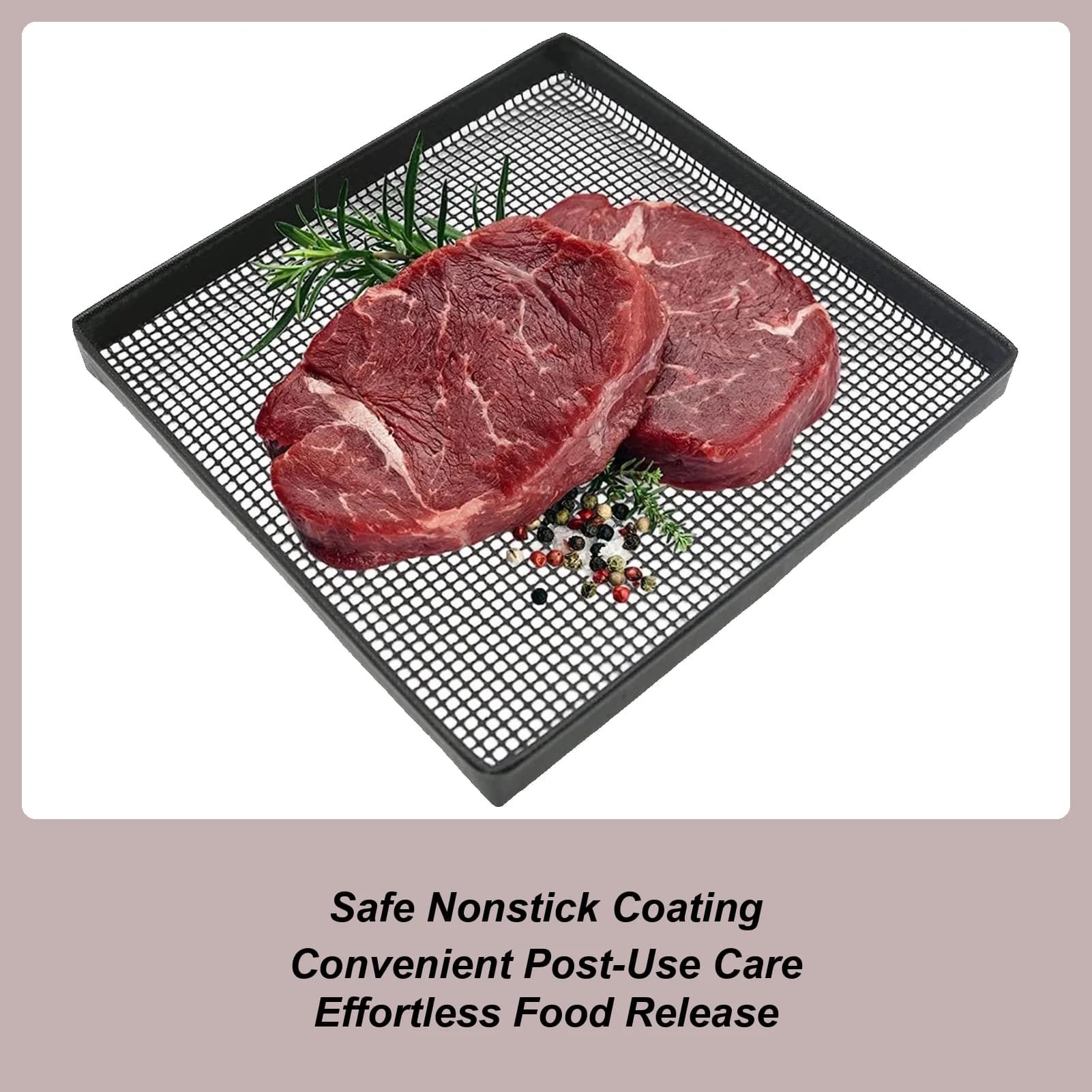Cestello per friggitrice ad aria, cestello per forno, cestello a rete per barbecue, cestello per grigliare, teglia per arrostire il pollo per chef, amanti della cucina e cuochi casalinghi