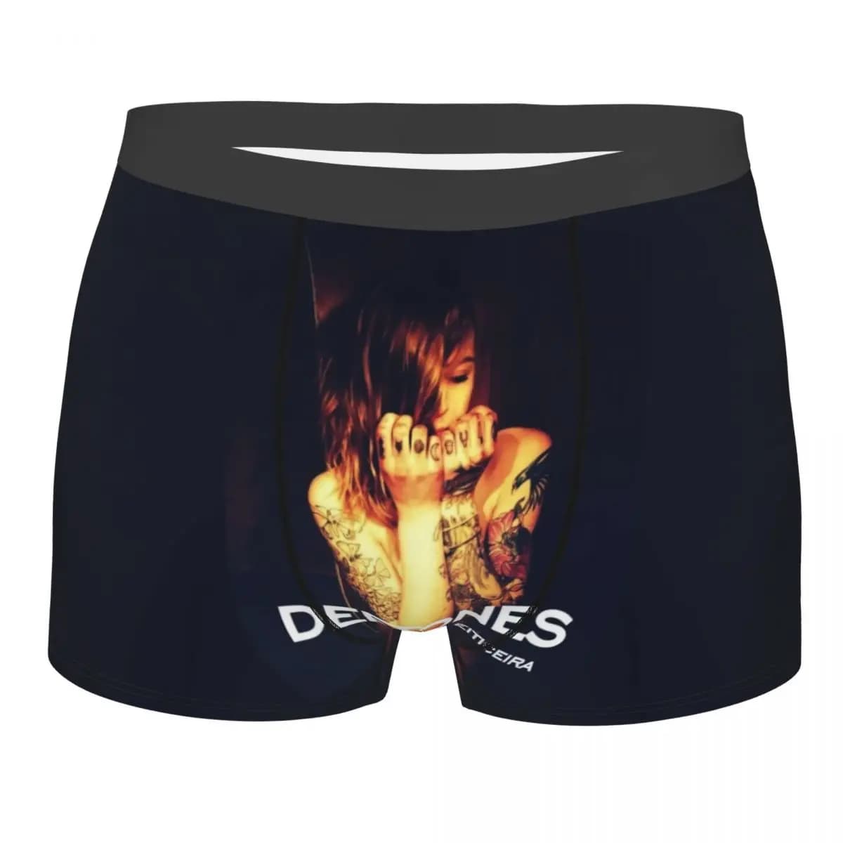 Pantaloncini boxer da uomo Alternative Metal Band Deftoness, mutande da uomo traspiranti stampate in 3D
