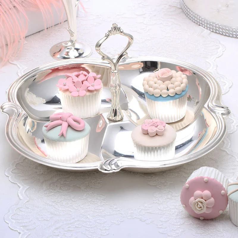 3132 Piatto in Metallo per Frutta, Vassoio per Dim Sum, Accessori per Pasticceria, Oggetti di Scena per Matrimoni, Piatto per Frutta Secca KTV, Forniture di Alta Gamma per Club