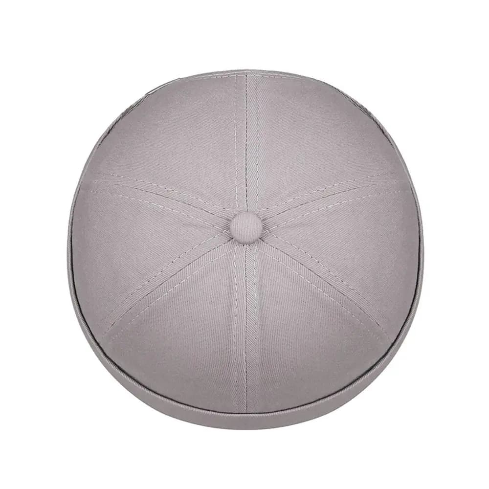 Berretto Hip Hop alla Moda, Cappello da Strada in Cotone Regolabile Senza Visiera, Berretto Docker Tinta Unita con Ricamo a Lettere, Berretto Melon per Esterni