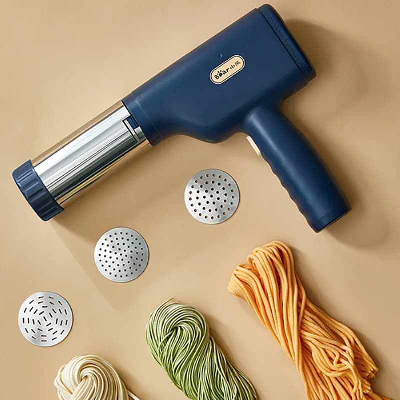 Macchina per Pasta Portatile USB Ricaricabile, Pressa per Noodle Elettrica Domestica, Piccola Pressa Elettrica per Noodle