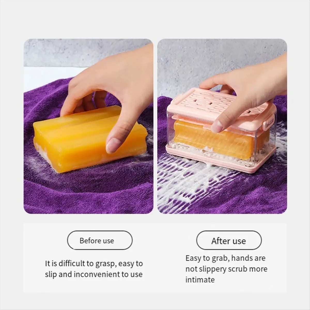 A72P Multifunctional Foam Soap Box Foam Storage Box Roller Foam Soapdish Hands-Free Laundry Tool Green